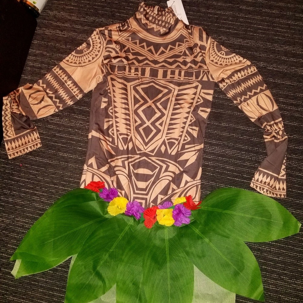 Mens Halloween moanas costume Maui